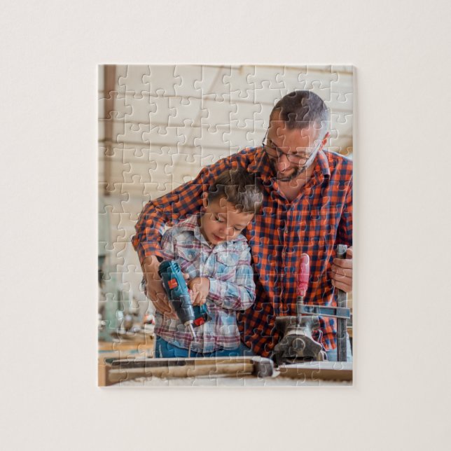 Puzzle Travail du bois Jigsaw PuzzlesI Père&Son à l'ateli (Vertical)