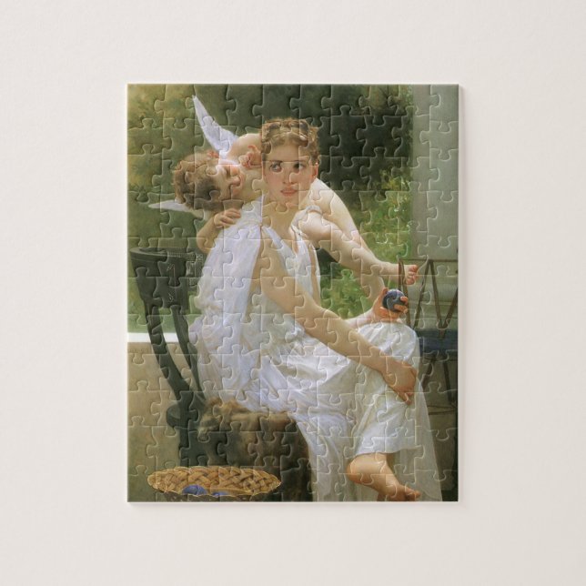 Puzzle Travail interrompu par Bouguereau, Portrait d'ange (Vertical)