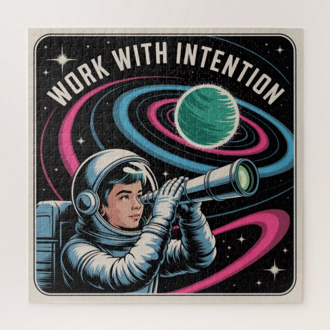 Puzzle Travailler avec Intention (Vertical)