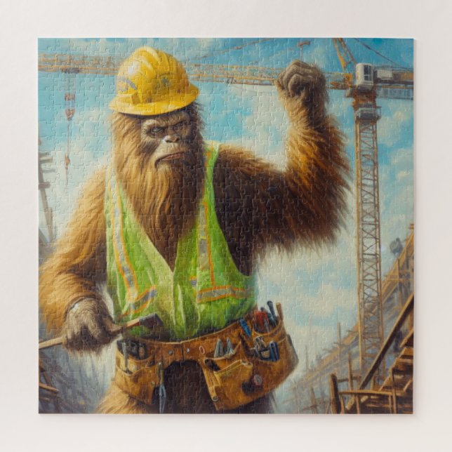 Puzzle Travailleur de construction Bigfoot (Vertical)
