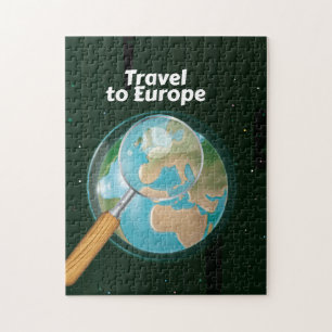 Puzzle Travel To Europe vacation print