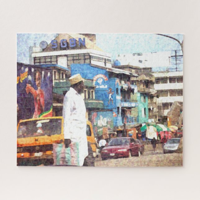 Puzzle Traverser La Rue Lagos Nigeria (Horizontal)