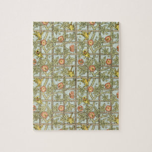 Puzzle Trellis par William Morris, Vintage Garden Textile