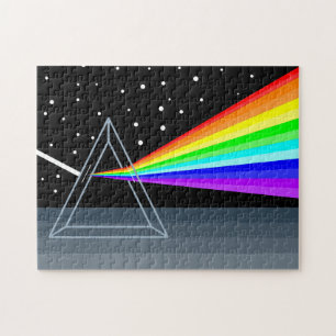 Puzzle Triangle arc-en-ciel