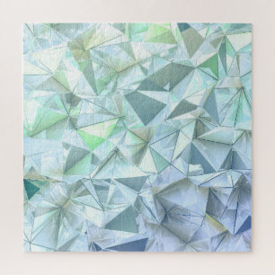 Puzzle Triangle cristal 3D, rendu illustratif.