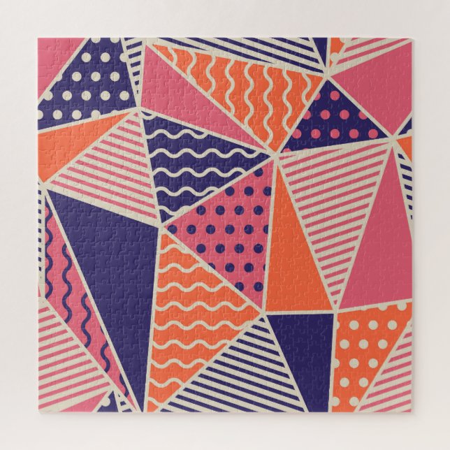 Puzzle Triangles Abstraits : Arrière - plan géométrique V (Vertical)