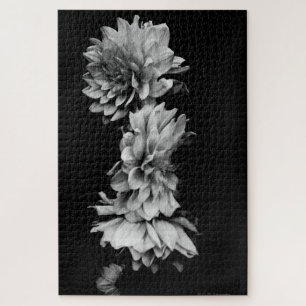 Puzzle Trio Dahlia noir et blanc