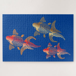 Puzzle Trio japonais de Koi Pond