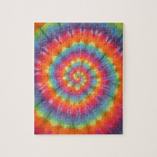 Puzzle Trippy Little Swirl Tie Dye PhatDyes (Vertical)