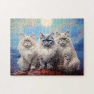 Puzzle Trois chats Ragdoll