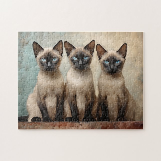 Puzzle Trois chats siamois (Horizontal)