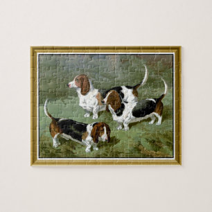 Puzzle Trois Chiens Basset Hound