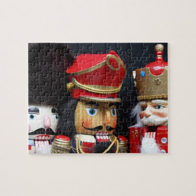 Puzzle Trois crackers sur le arrière - plan noir (Horizontal)