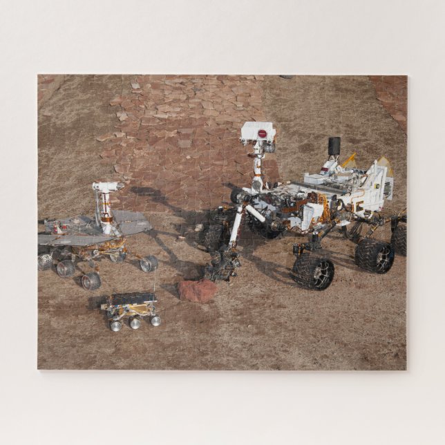 Puzzle Trois Générations De Rovers Mars. (Horizontal)