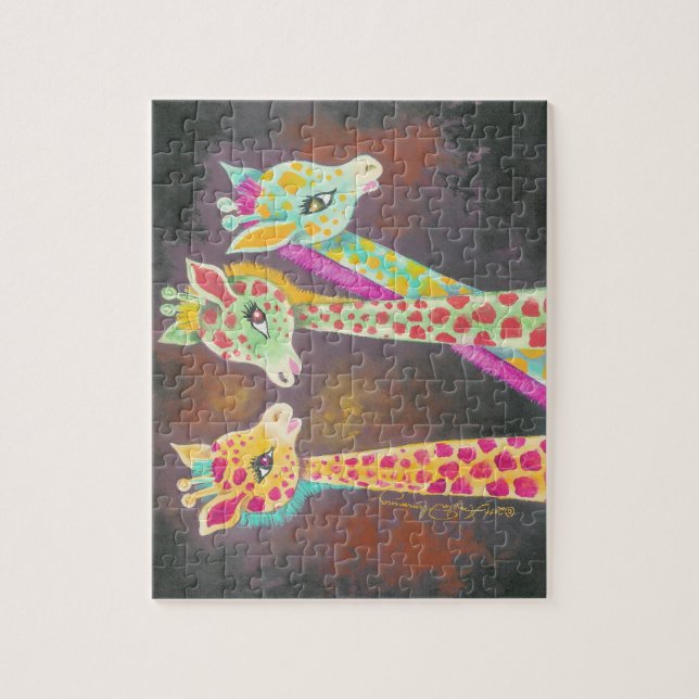 Puzzle Trois girafes (Vertical)