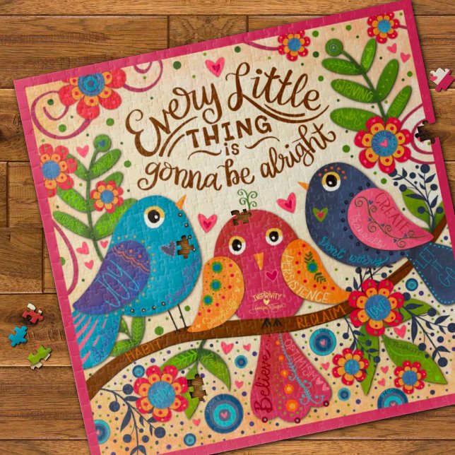 Puzzle Trois oiseaux amusant jote Abonné Collab (Créateur téléchargé)