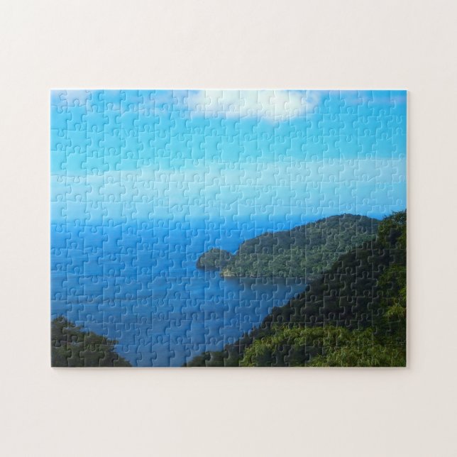 Puzzle Tropical Beach Trinidad and Tobago. (Horizontal)