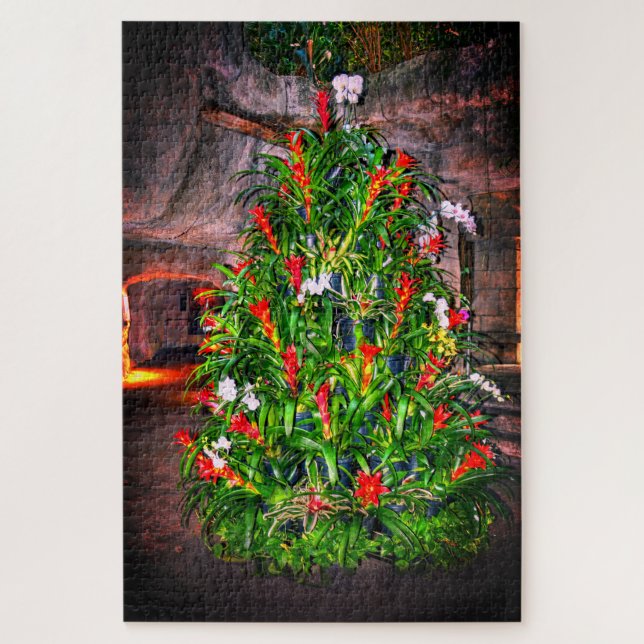 Puzzle Tropical Christmas Tree (Vertical)