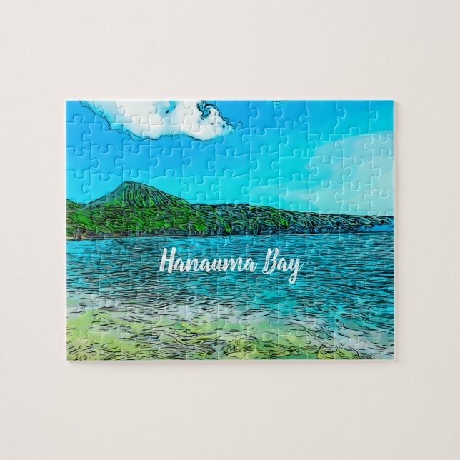 Puzzle Tropical de Hanauma Bay Hawaii (Horizontal)