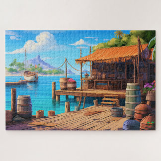 Puzzle 🌅 Tropical Dock Escape
