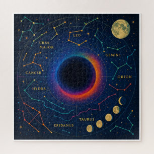 Puzzle Trou Noir Cosmique & Constellations Art - Céleste