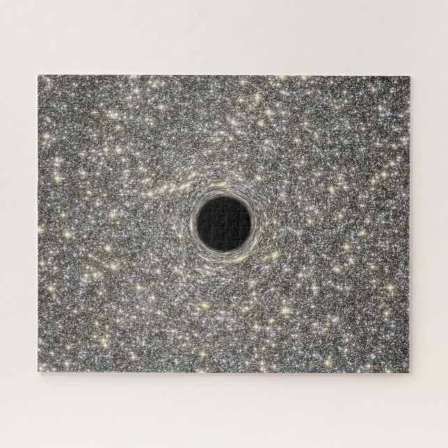 Puzzle Trou Noir Supermassif Au Milieu D'Une Galaxie. (Horizontal)