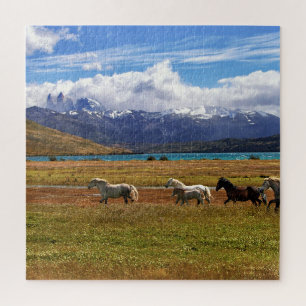 Puzzle Troupeau de Chevaux en pleine nature