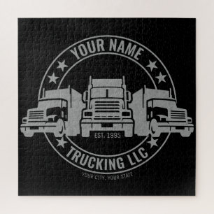 Puzzle Trucker personnalisé Big Rig Semi Camion Camion