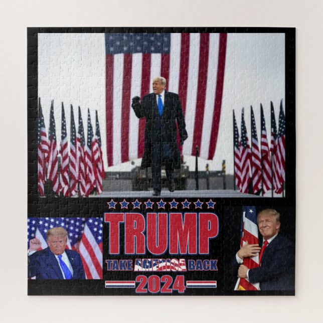 Puzzle Trump fait revenir l'Amérique (Vertical)