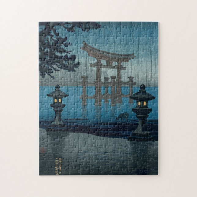Puzzle Tsuchiya Koitsu - Miyajima dans la pluie (Vertical)