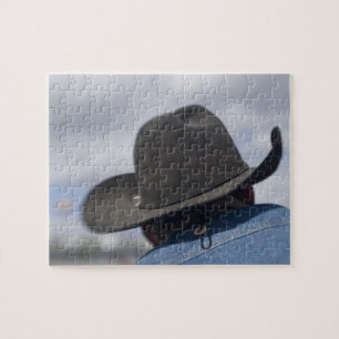Puzzle Tucson, Arizona. Casquettes de cowboy en service
