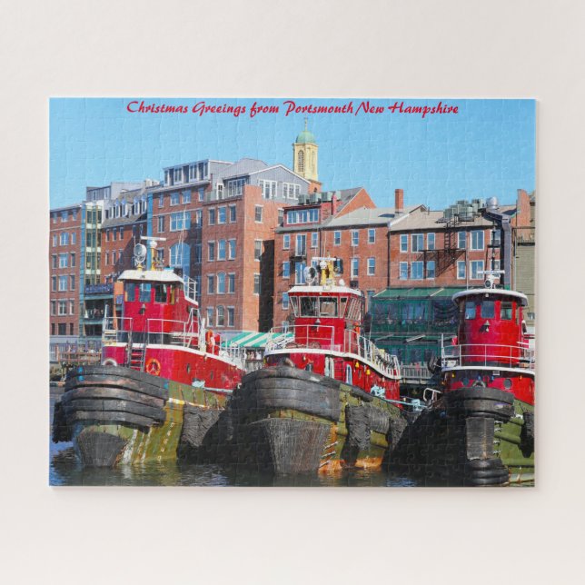 Puzzle Tug Boats Portsmouth New Hampshire. (Horizontal)