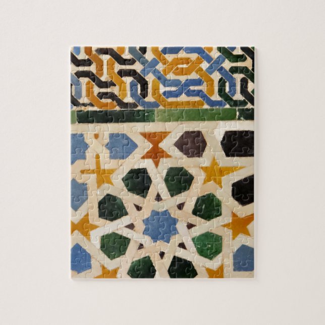 Puzzle Tuile #3 de mur d'Alhambra (Vertical)