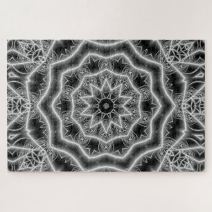 puzzle tulipe noir et blanc