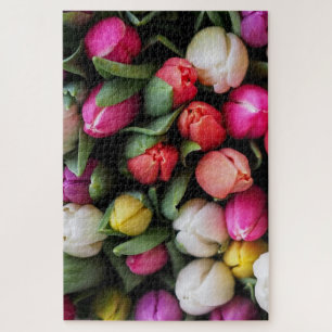 Puzzle Tulipes Fleurs colorées Printemps de Pâques