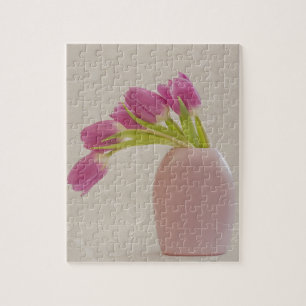 Puzzle Tulipes Roses Et Dentelles