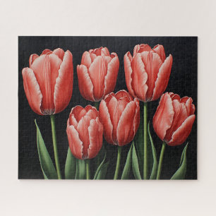 Puzzle Tulipes rouges