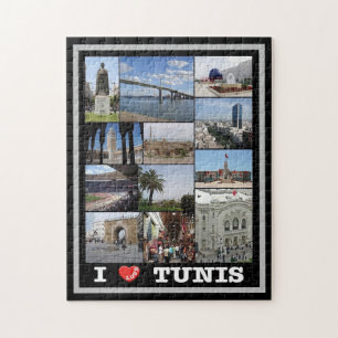 Puzzle Tunis - I Love - Tunisie -