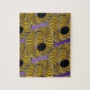 Puzzle Tunnels Trippy Gradient Moderne Abee Jaune