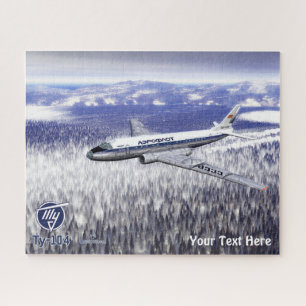 Puzzle Tupolev (Т у п л о в) Tu-104 Airliner