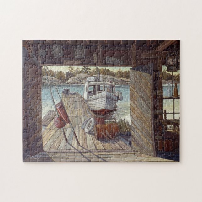 Puzzle "Turne Shed at Dawn" de Charlie Rapsky (Horizontal)