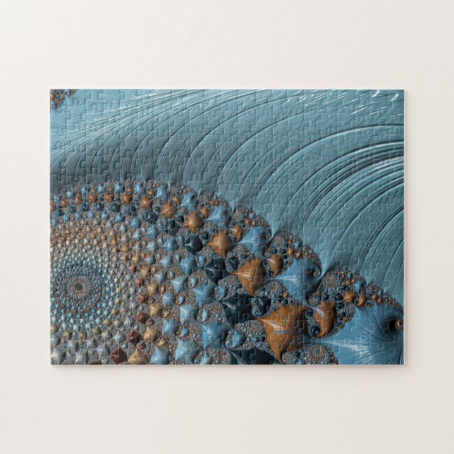 Puzzle Turquoise Abstraite et fragile du sud-ouest (Horizontal)
