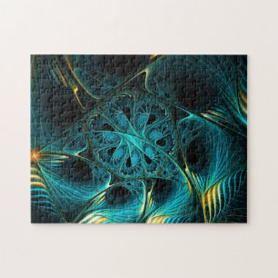 Puzzle Turquoise électrique