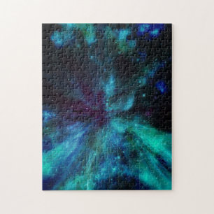 Puzzle Turquoise N Blue Nebula et Stars