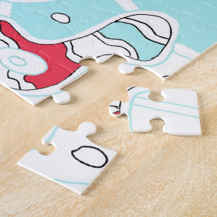 Puzzle "Turquoise Space" Digital Abstrait Art