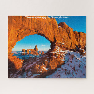 Puzzle Turret Arch Utah.voeux de Noël