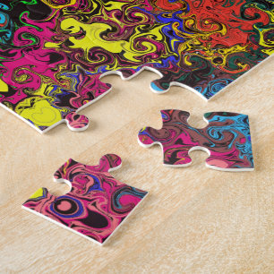 Puzzle Twirlers colorés Abstraits / Half Drop /