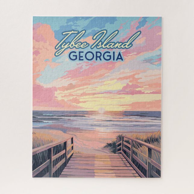 Puzzle Tybee Island Georgia Sunrise Beach Savannah (Vertical)