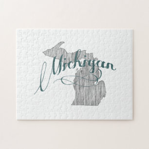 Puzzle Typographe d'État du Michigan