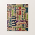 Typographie de fête des pères des textes de nuage